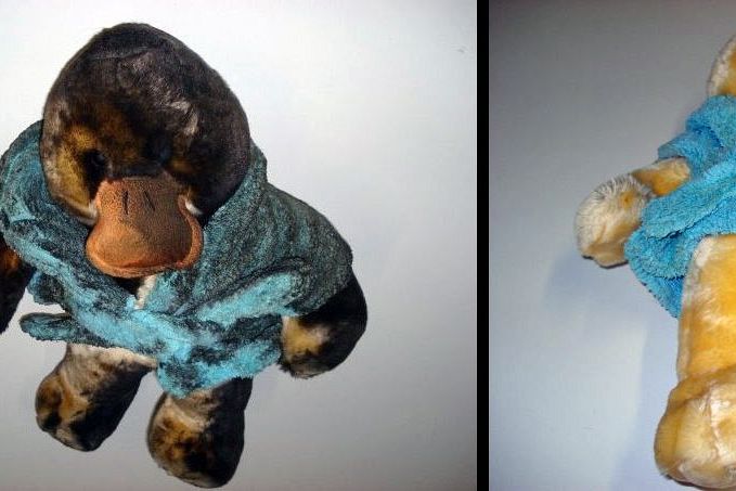 STUFFED ANIMAL RESTORED<br>This stuffed animal was cleaned and restored using the Esporta Wash System.